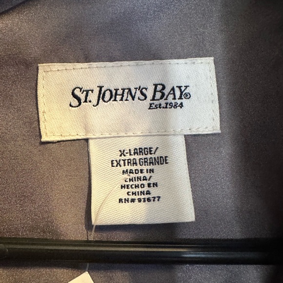 St. John's Bay Classic silver coat with detachable hood winter coat. - Picture 6 of 7